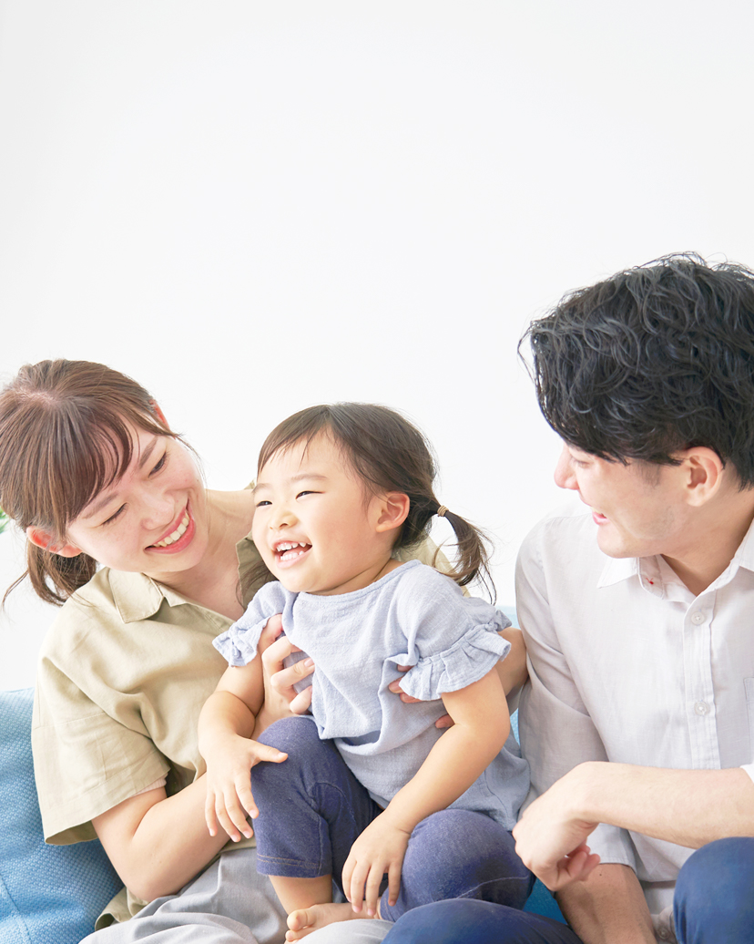 笑顔な家族